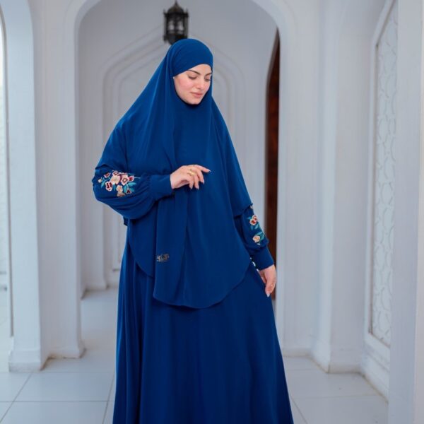 Alternative view of Zahra Set (3 pieces) - Abaya, Khimar, and Niqab Code: 1016.