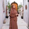 Kahila Royal Abaya Set with French Khimar – 3 Pieces – Code: 1033.